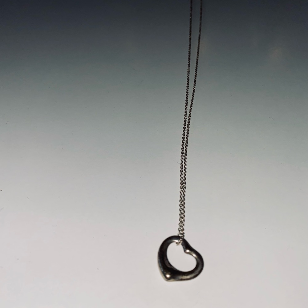 Tiffany open heart shaped necklace